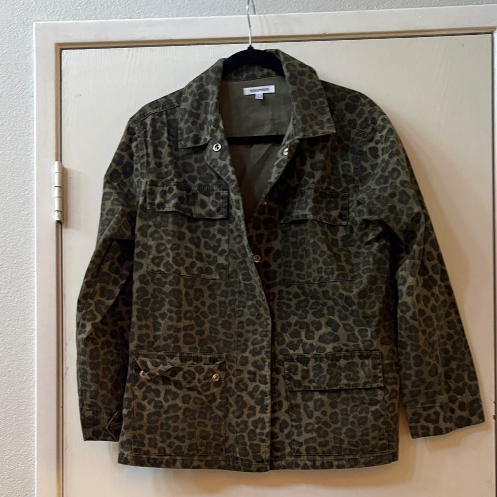 Good American Leopard Utility Jacket
